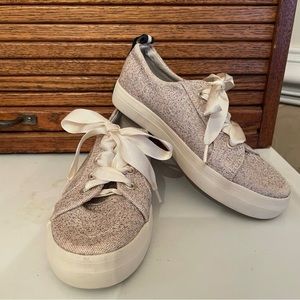 Girl's Sperry, Crest Vibe sparkle sneakers